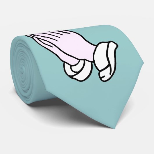 Cravate Mains de prière (Roulé)