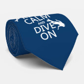 Cravate Maintenez calme et le piqué (de scaphandre) sur (Roulé)