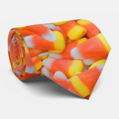 Cravate maïs-bonbon halloween (Roulé)