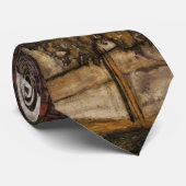 Cravate Maison avec toit en bardeau par Egon Schiele (Roulé)