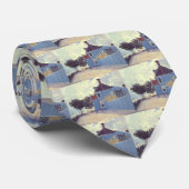 Cravate Maison bleue à Zaandam par Claude Monet (Roulé)