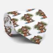 Cravate Maison d'arbre dans le palmier (Roulé)