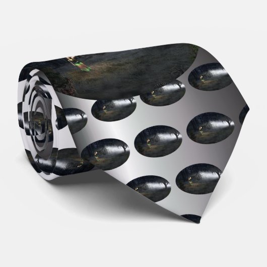 Cravate Maison d'horreur d'Halloween (Roulé)