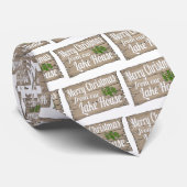 Cravate maison du lac de noël (Roulé)