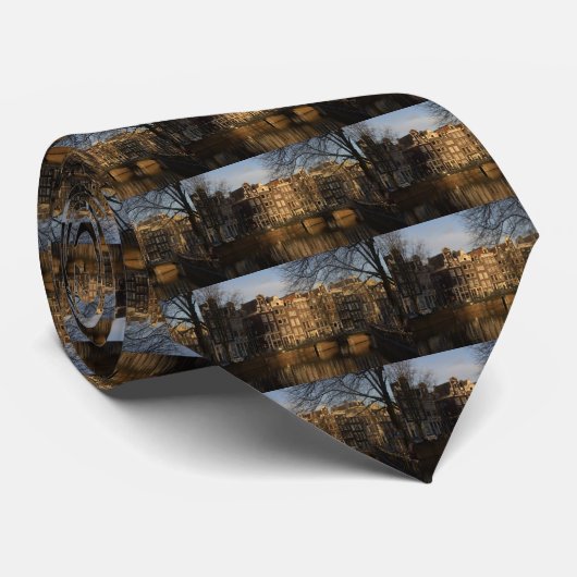 Cravate Maisons de canal (Roulé)