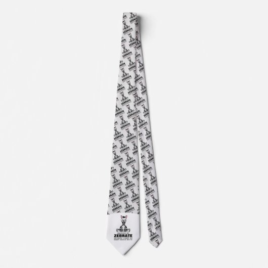 Cravate Maître de Zebrate, Zebra (Devant)