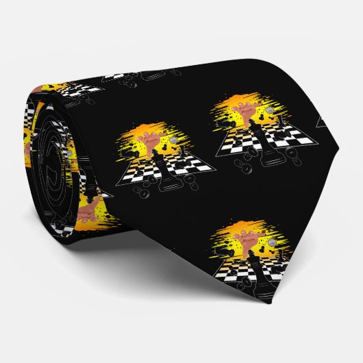 Cravate Maître d'échecs (Roulé)