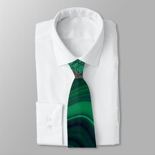 Cravate Malachite Cu6CO3(OH)2 (Attaché)