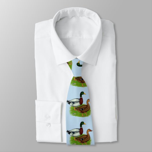 Cravate Mallard Drake et Duck (Attaché)