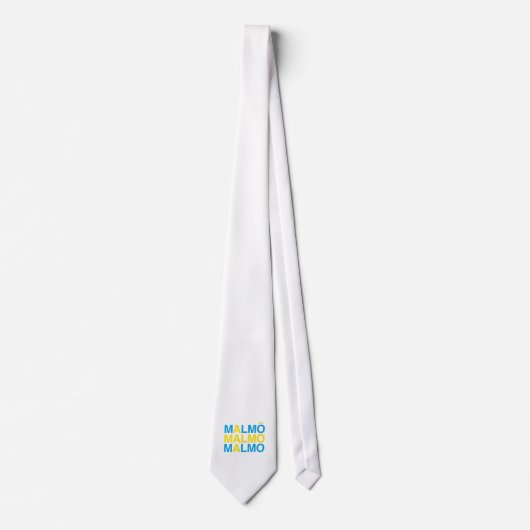 Cravate MALMO Swedish Flag (Devant)