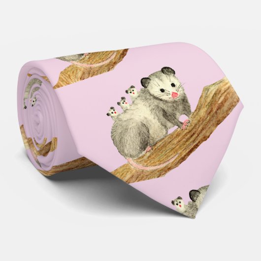 Cravate Maman d'Opossum (Roulé)