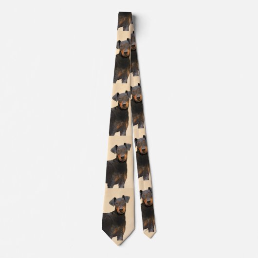 Cravate Manchester Terrier Peinture Art animal original (Devant)