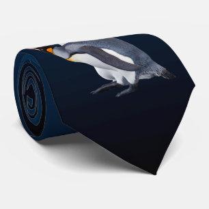 Cravate Manchots royaux Tie (Bleu/Noir)