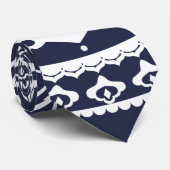 Cravate Mandala Blanc Laissez la mer vous libérer (Roulé)
