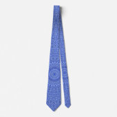 Cravate Mandala bleu (Devant)