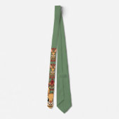 Cravate Mandala de lapin vert (Dos)