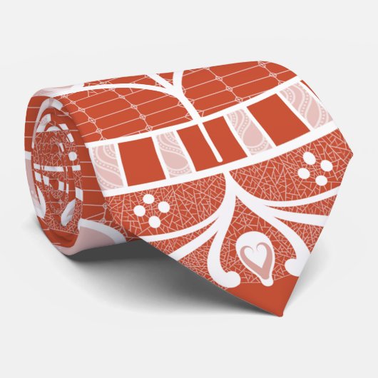 Cravate Mandala de terre cuite (Roulé)
