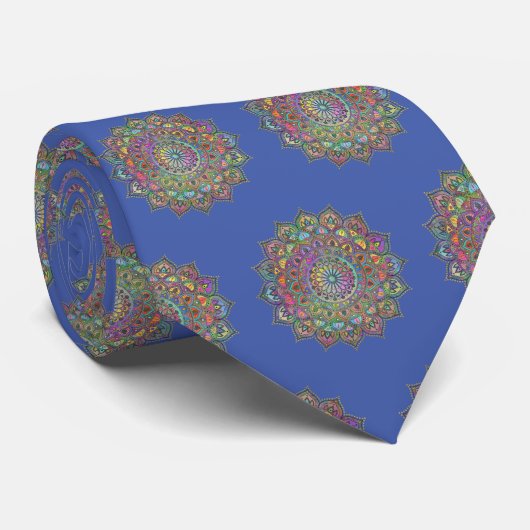 Cravate Mandala Inde Style 1 (Roulé)