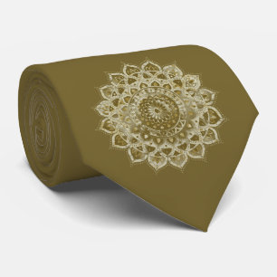 Cravate Mandala indien coloré de classe Style 4