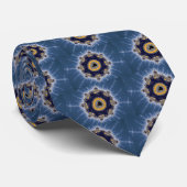 Cravate Mandelbrot d'or - fractale (Roulé)