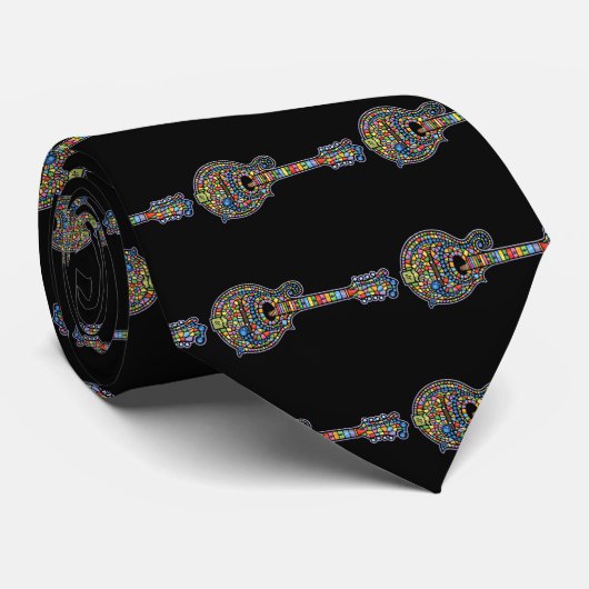 Cravate Mandoline de mosaïque (Roulé)