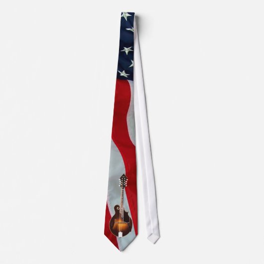 Cravate mandoline - DRAPEAU de TIE-AMERICAN (Devant)