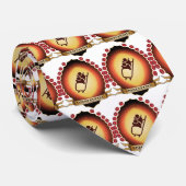 Cravate Mandorla faisant du bobsleigh (Roulé)