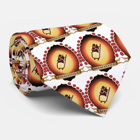 Cravate Mandorla faisant du bobsleigh (Roulé)