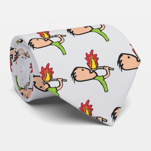 Cravate Mangeur de feu (Roulé)
