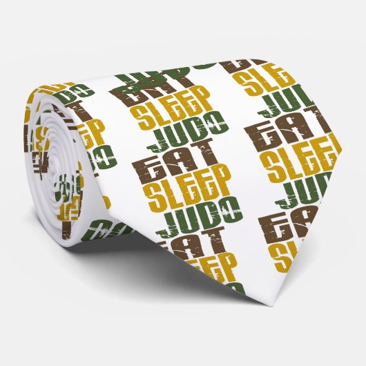 Cravate Mangez le judo 1 de sommeil (Roulé)