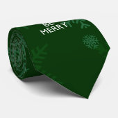 Cravate Mangez un verre et soyez joyeux sur vert Gardez le (Roulé)