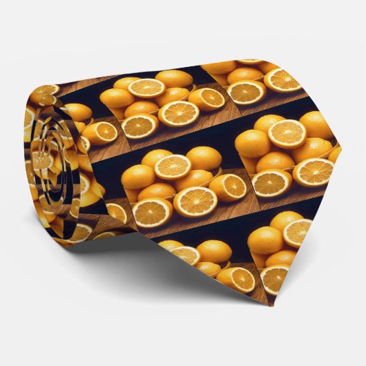 Cravate Mangez Vos Oranges (Roulé)