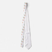 Cravate Manteau doux roux Geo Pastel (Dos)