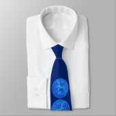 Cravate manticore en bleu (Attaché)