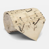 Cravate Manuscrit de la Chopin de musique de la feuille d' (Roulé)