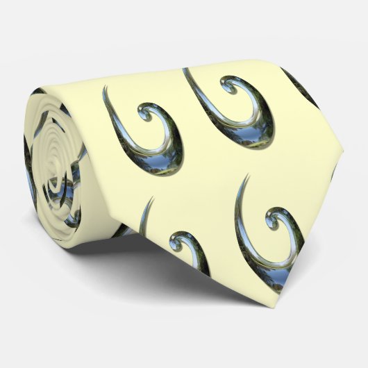 Cravate Maori Poisson Hook - Chrome (Roulé)