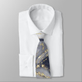 Cravate Marbled Gray, White and Gold (Attaché)