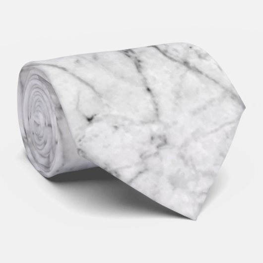 CRAVATE Marbre blanc (Roulé)