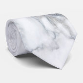 Cravate Marbre blanc Carrara Calacatta Texture (Roulé)