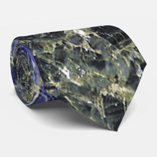 Cravate Marbre bleu (Roulé)