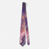 Cravate Marbre doré violet moderne Nam personnalisé (Devant)