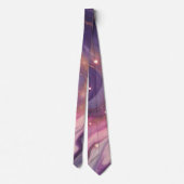 Cravate Marbre doré violet moderne Nam personnalisé (Dos)