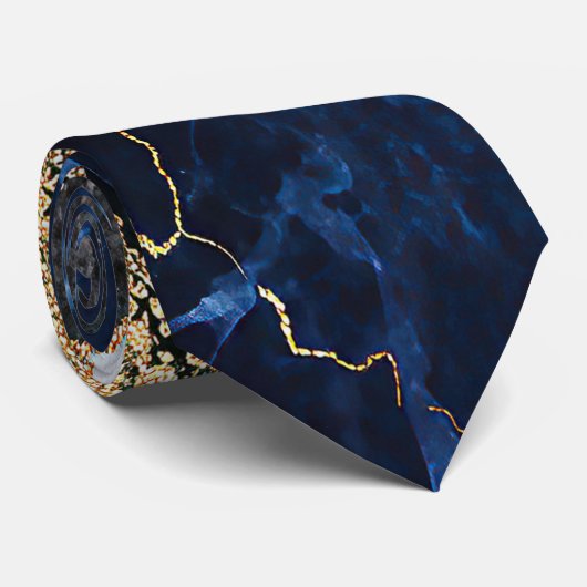 Cravate Marbre et Parties scintillant (Roulé)