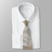 Cravate marbre gris brun scandinave minimaliste (Attaché)