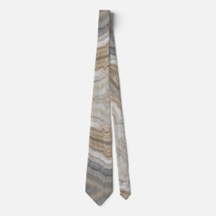 Cravate marbre gris brun scandinave minimaliste