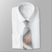 Cravate Marbre gris or rose Art Abstrait (Attaché)