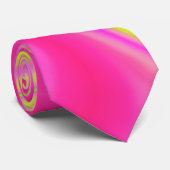 Cravate Marbre jaune et rose (Roulé)