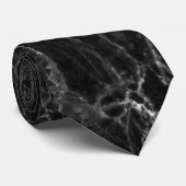 Cravate Marbre noir (Roulé)