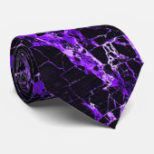 Cravate Marbre noir et pourpre, (Roulé)