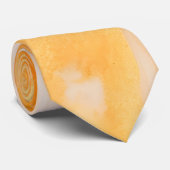Cravate Marbre orange élégant doré (Roulé)
